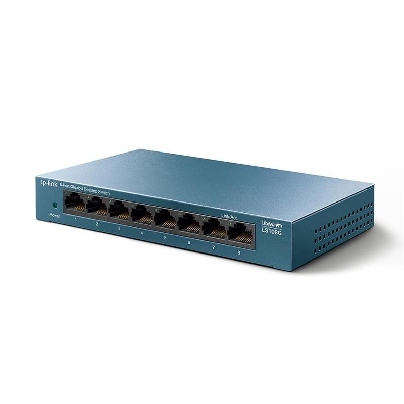 SWITCH TP-LINK GIGABIT 8 PUERTOS LS108G METALICO - Imagen 2
