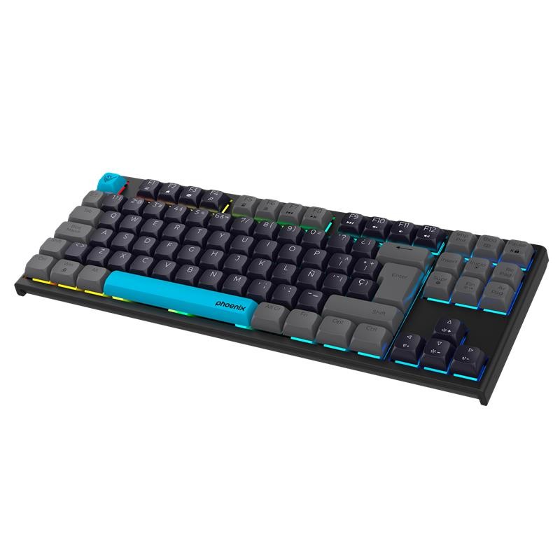 TECLADO PHOENIX ROYAL GAMING MECANICO USB RGB BLACK - Imagen 4
