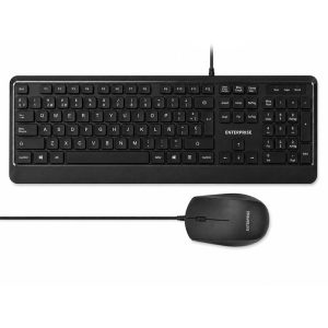 TECLADO + RATON ENTERPRISE PRO KM102 ISLE USB BLACK