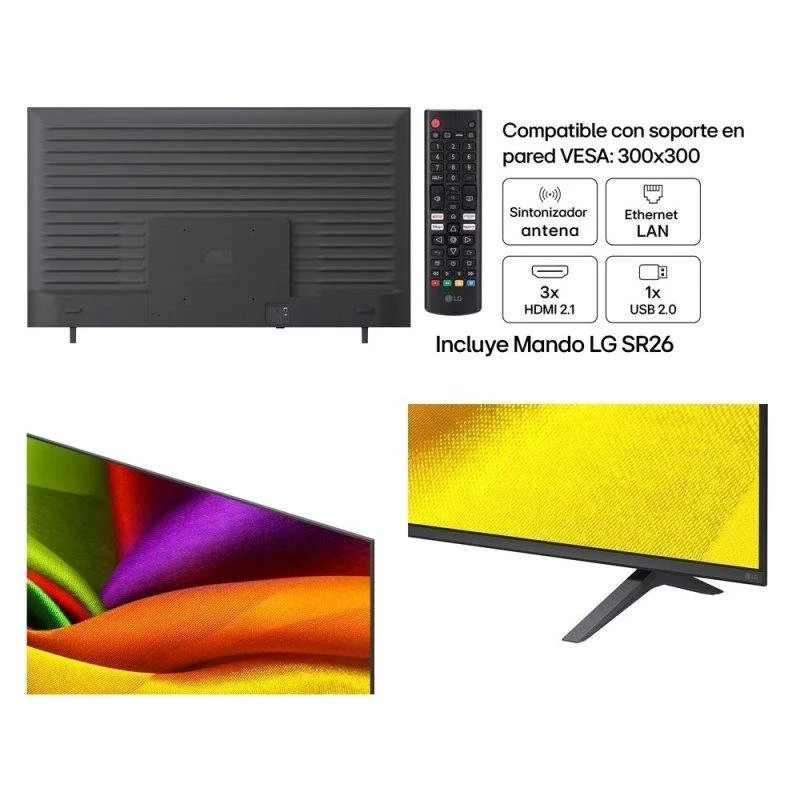 TELEVISOR LG 75 NANOCELL UHD 4K USB SMART TV HBBTV WIFI BLUETOOTH - Imagen 3