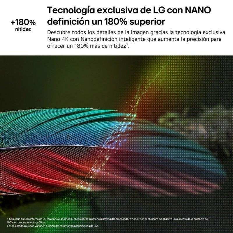 TELEVISOR LG 75 NANOCELL UHD 4K USB SMART TV HBBTV WIFI BLUETOOTH - Imagen 4