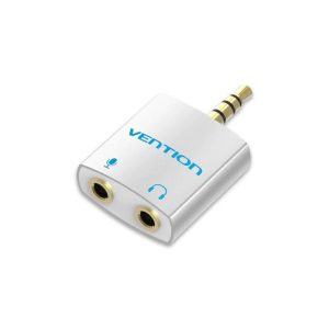 ADAPTADOR AUDIO VENTION JACK 3.5/M – 2X JACK 3.5/H WHITE