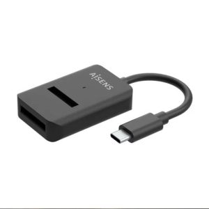 ADAPTADOR DOCK AISENS USB-C 3.1 – M.2 SATA/NVME BLACK