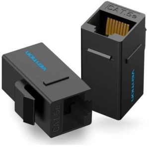 ADAPTADOR VENTION RJ45 CAT.5E UTP HEMBRA – HEMBRA BLACK