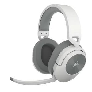 AURICULARES + MICROFONO CORSAIR HS55 USB GAMING HEADSET RGB 7.1 WHITE