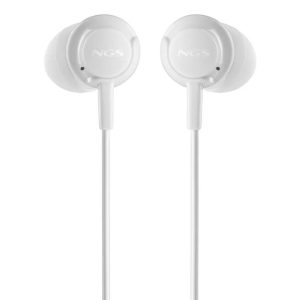 AURICULARES + MICROFONO NGS DRIFT IN EAR JACK 3,5MM WHITE