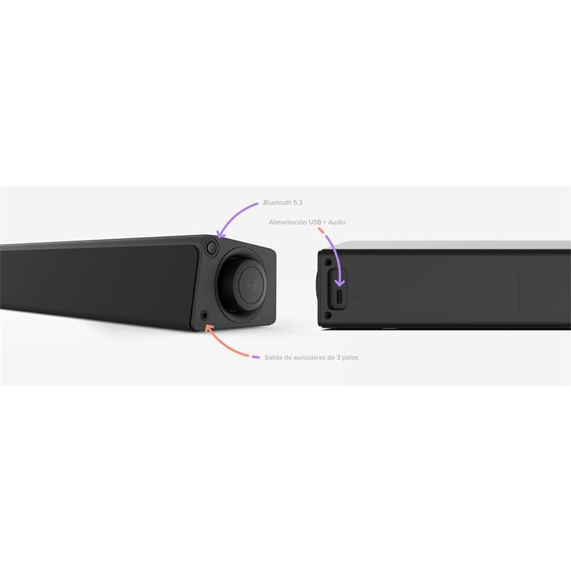 BARRA DE SONIDO CREATIVE STAGE SE MINI WIRELESS BT 5.3 AUX USB-C 24W - Imagen 4