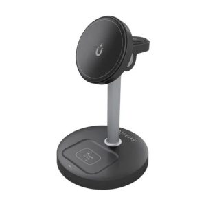 BASE CARGADOR AISENS SMARTPHONE/APPLE WATCH/AURICULARES WIRELESS QI2 15W USB-C BLACK