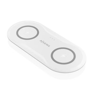 BASE DE CARGA AISENS WIRELESS SMARTPHONE/AURICULAR 15W USB-C WHITE