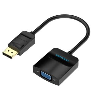 CABLE CONVERSOR VENTION DISPLAYPORT/M – VGA/H 15CM BLACK