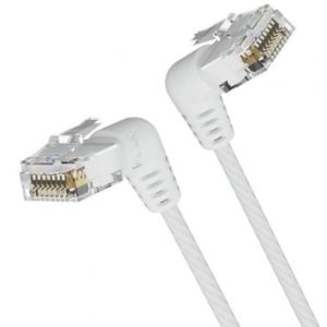 CABLE DE RED CAT.6A UTP 0.5M VENTION CABEZA ROTATORIA 360º  WHITE