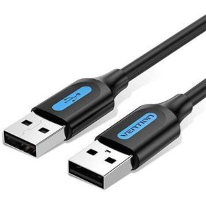 CABLE VENTION USB 2.0 USB-A – USB-A  480MBPS 60W 0.5M BLACK
