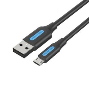 CABLE VENTION USB-A 2.0 – MICRO USB 60W 480MBPS 1.5M BLACK