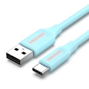 CABLE VENTION USB-A/M – USB-C/M 480MBPS 60W 2M BLUE