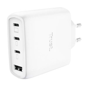 CARGADOR TRUST MAXO 3XUSB-C 1XUSB-A 65W + CABLE USB-C 2M WHITE