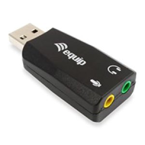 Tarjeta de Sonido EQUIP Life USB 3.5mm Negro (EQ245320)