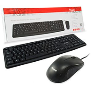 Teclado+Ratón EQUIP Life USB Portugués Negro (EQ245202)