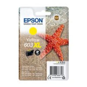 Tinta Epson 603XL Amarillo 4ml 350 pág (C13T03A44010)