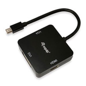 Cable EQUIP Mini DP/M a HDMI/DVI/VGA/H Negro (EQ133439)