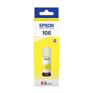 Botella de Tinta Epson 106 Amarillo 70ml (C13T00R440)