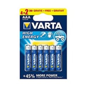 Pilas VARTA Longlife Power AAA LR03 Blister 6 (4+2)