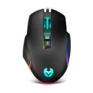 Ratón Gaming KROM Keos RGB USB-A Negro (NXKROMKEOS)
