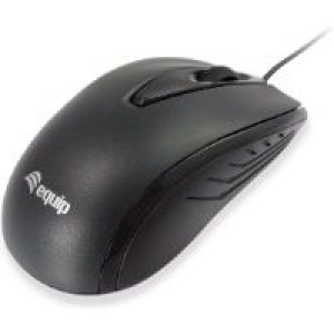 Ratón EQUIP Life Óptico USB-A 1000dpi Negro (EQ245107)