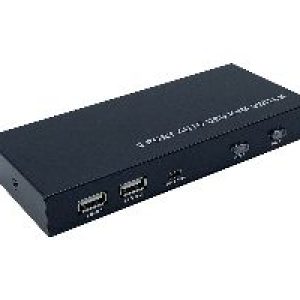 Conmutador AISENS KVM 4K USB 2.0 HDMI Negro (A111-0400)