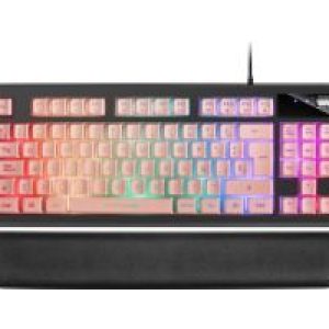 Teclado Mars Gaming TKL LED RGB USB Rosa (MKAXPES)