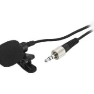 Micrófono de solapa Monacor 3.5mm Negro (ECM-821LT)