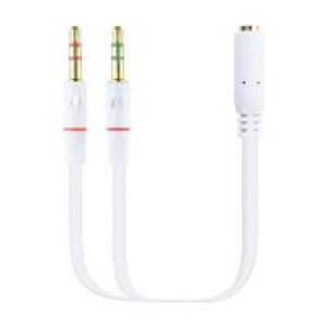 Adaptador Nanocable 3.5mm/H a 2×3.5mm/M (10.24.1203)