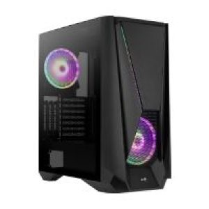 Caja Gaming AEROCOOL RGB ATX EATX mATX Negra (VISORBK)