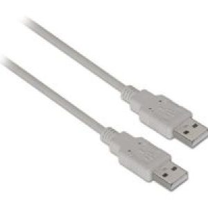 Cable AISENS USB-A/M a USB-A/M 1m Beige (A101-0021)