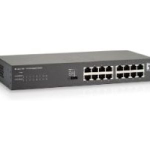 Switch LevelOne 16xRJ45 GbE Negro (GEU-1621)