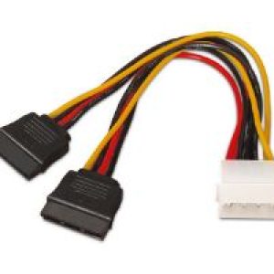 Cable AISENS Molex/M a 2xSATA/M 20cm (A131-0161)