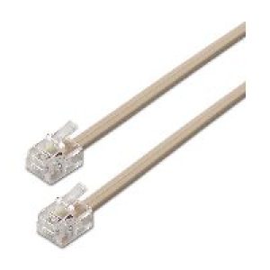 Cable de Teléfono AISENS RJ11 3m Beige (A143-0318)