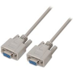 Cable AISENS RS232 DB9/H a DB9/H 1.8m Beige (A112-0066)