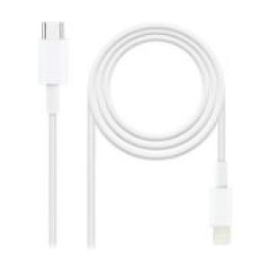 Nanocable Lightning/M a USB-C/M 1m Blanco (10.10.0601)