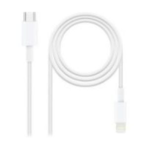 Nanocable Lightning/M a USB-C/M 2m Blanco (10.10.0602)