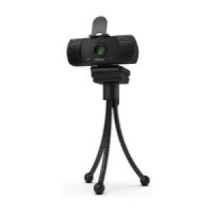 WebCam KROM FHD USB Micrófono Trípode Negra (NXKROMKAM)