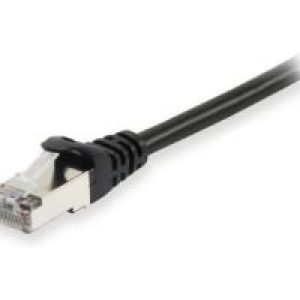 Cable EQUIP RJ45 Cat.6 S/FTP 0.25m Negro (EQ605593)