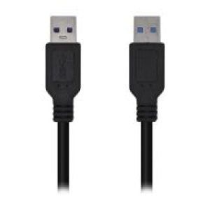 Cable AISENS USB-A/M a USB-A/M 3m Negro (A105-0448)