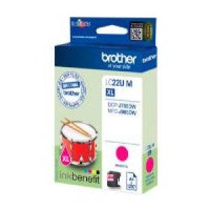 Tinta Brother Magenta 1200 páginas (LC22UMBP)