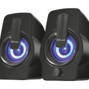 Altavoces Trust Gemi 2.0 6W RGB 3.5mm Negros (22948)