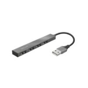 Hub Trust Halyx USB 2.0 a 4xUSB 2.0 Aluminio (23786)