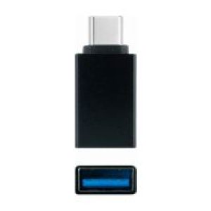 Adaptador Nanocable USB-C/M a USB-A/H Negro(10.02.0010)