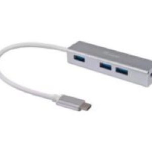 Hub EQUIP USB-C 3.0 a 4xUSB-A 3.0 Plata (EQ128958)