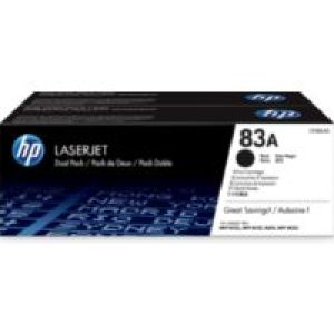 Toner HP LaserJet 83AD Negro 3000 pág Pack 2 (CF283AD)