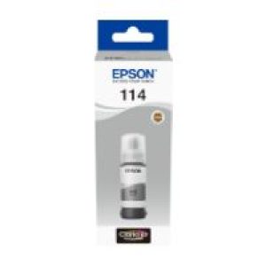 Botella Tinta Epson EcoTank 114 Gris 70ml (C13T07B540)