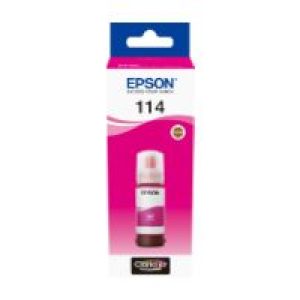 Botella de Tinta Epson 114 Magenta 70ml (C13T07B340)